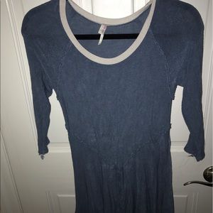 Two Free people 3/4 sleeve long shirts