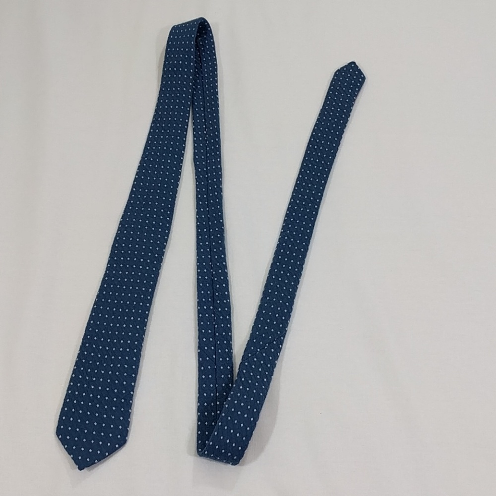 Mens skinny tie blue