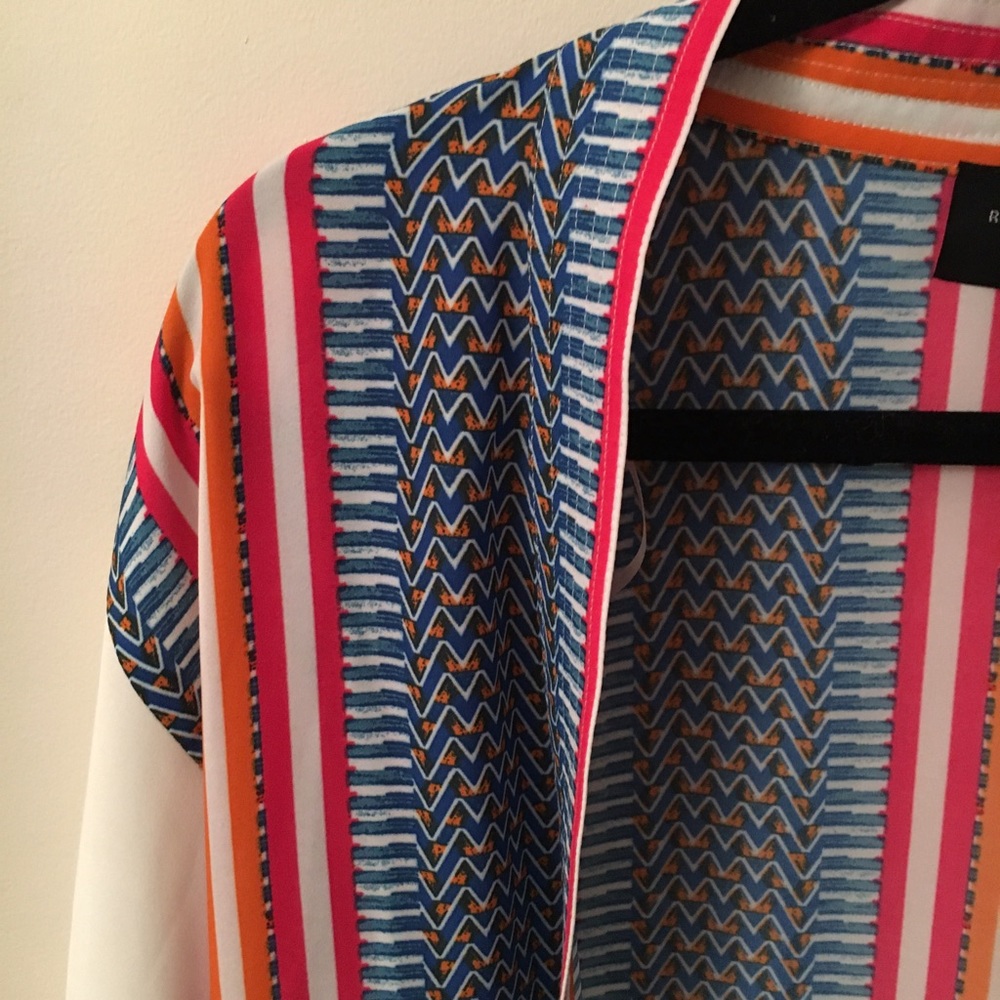 Colorful Printed Kimono - Picture 3 of 6