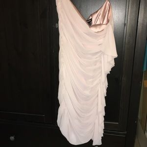 Subtle pink cocktail dress