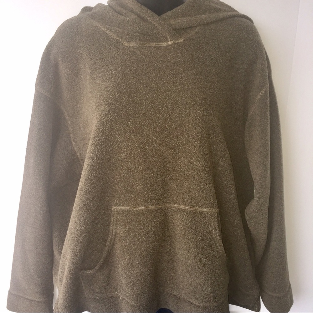 Eddie Bauer brown fleece hoodie