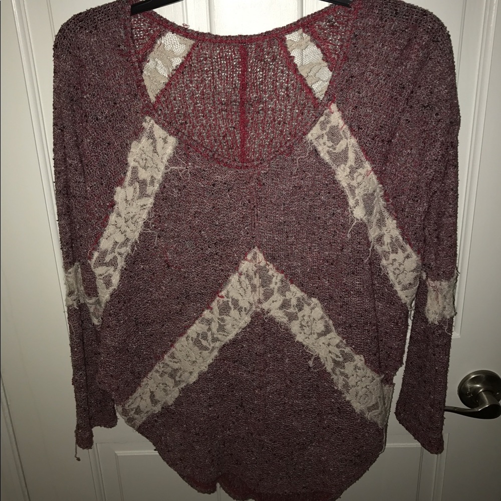 Free people multicolor long sleeve top