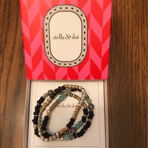 Stella and Dot nomad stretch bracelets