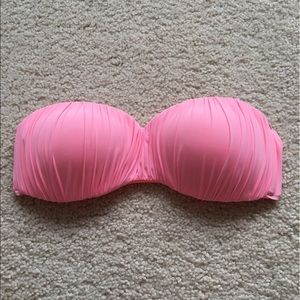 Pink Bikini Top with Attachable Straps