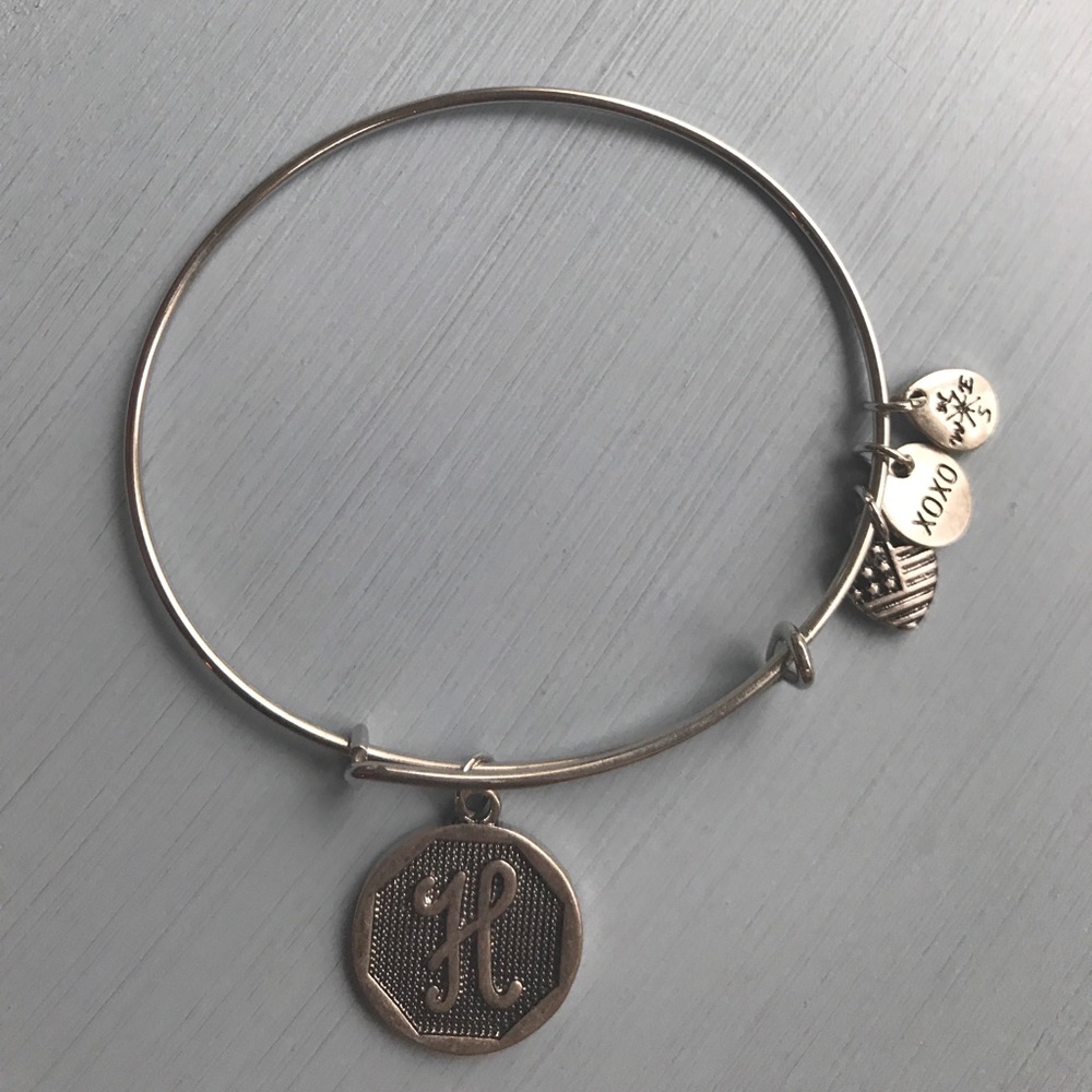 H Silver Expandable Bracelet