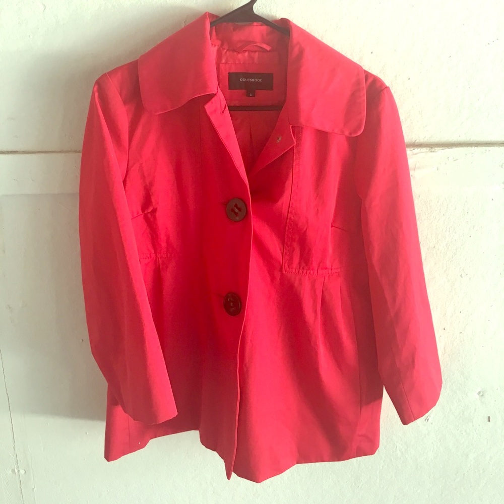 Vibrant Pink Colebrook Raincoat