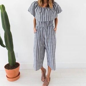 On shoulder or off shoulder jumpsuit