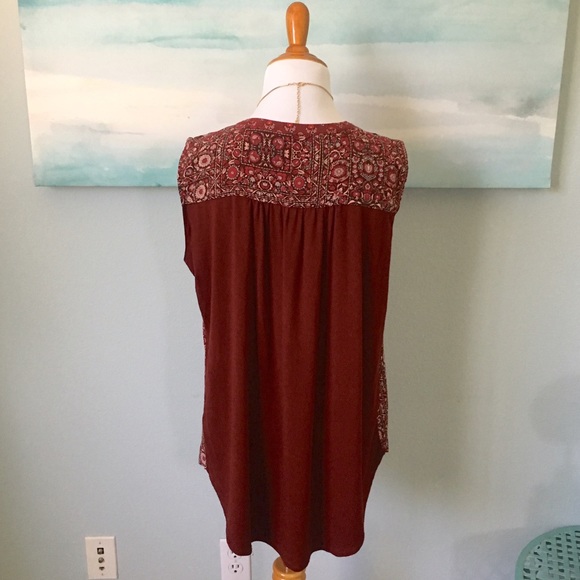 SOLD in Bundle !!!! Anthropologie Tank Mixed Media - Picture 3 of 6