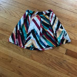 H and M skirt, multi color/pattern
