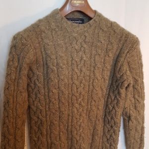 Abercrombie and Fitch Tan Cable-knit Sweater