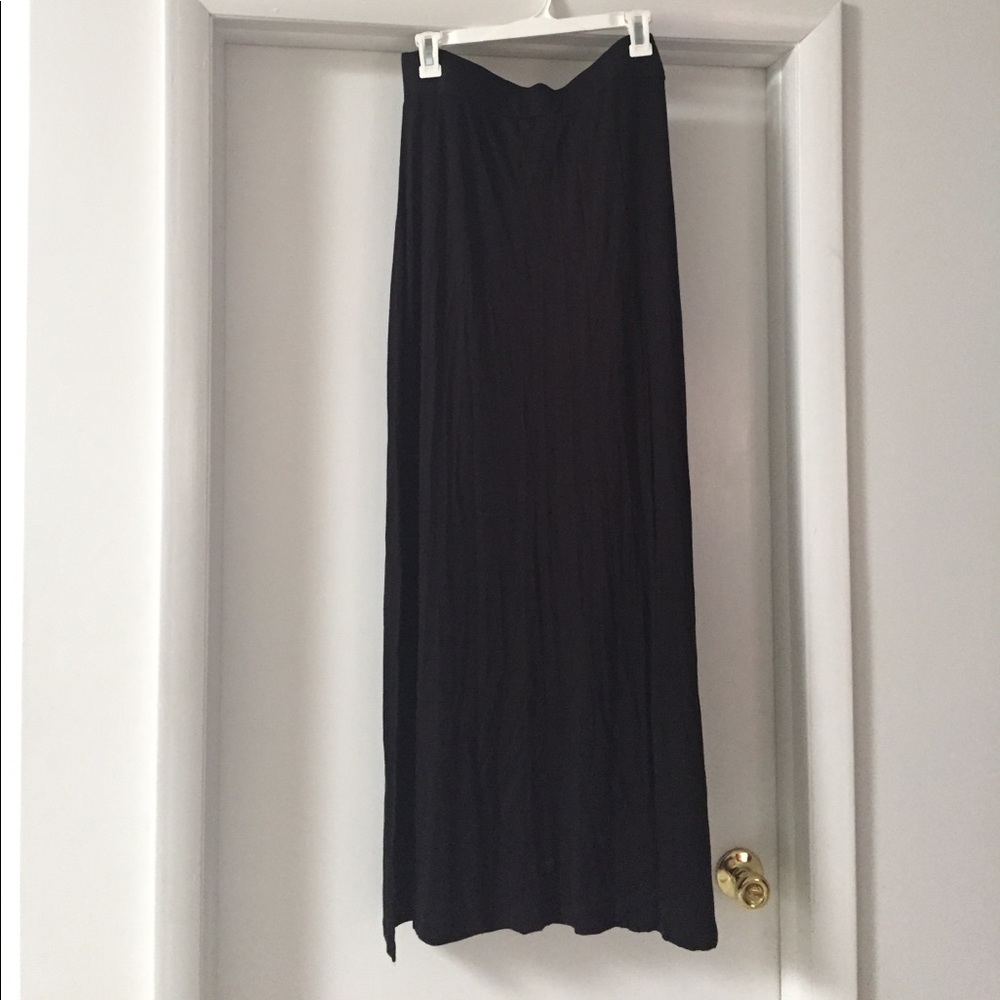 Basic Black Maxi Skirt