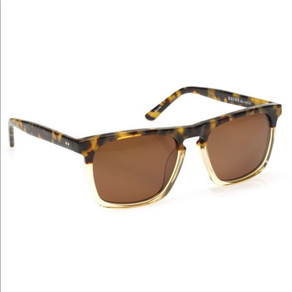KREWE J.L.P. Tortoise & Champagne Sunglasses