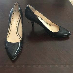 Black patent leather Enzo Angiolini heels