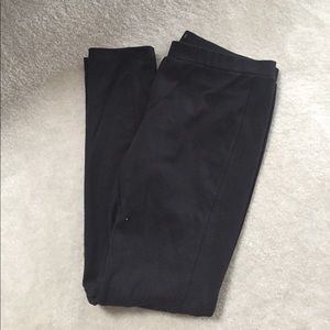 BLACK PULL ON DRESS LEGGINGS