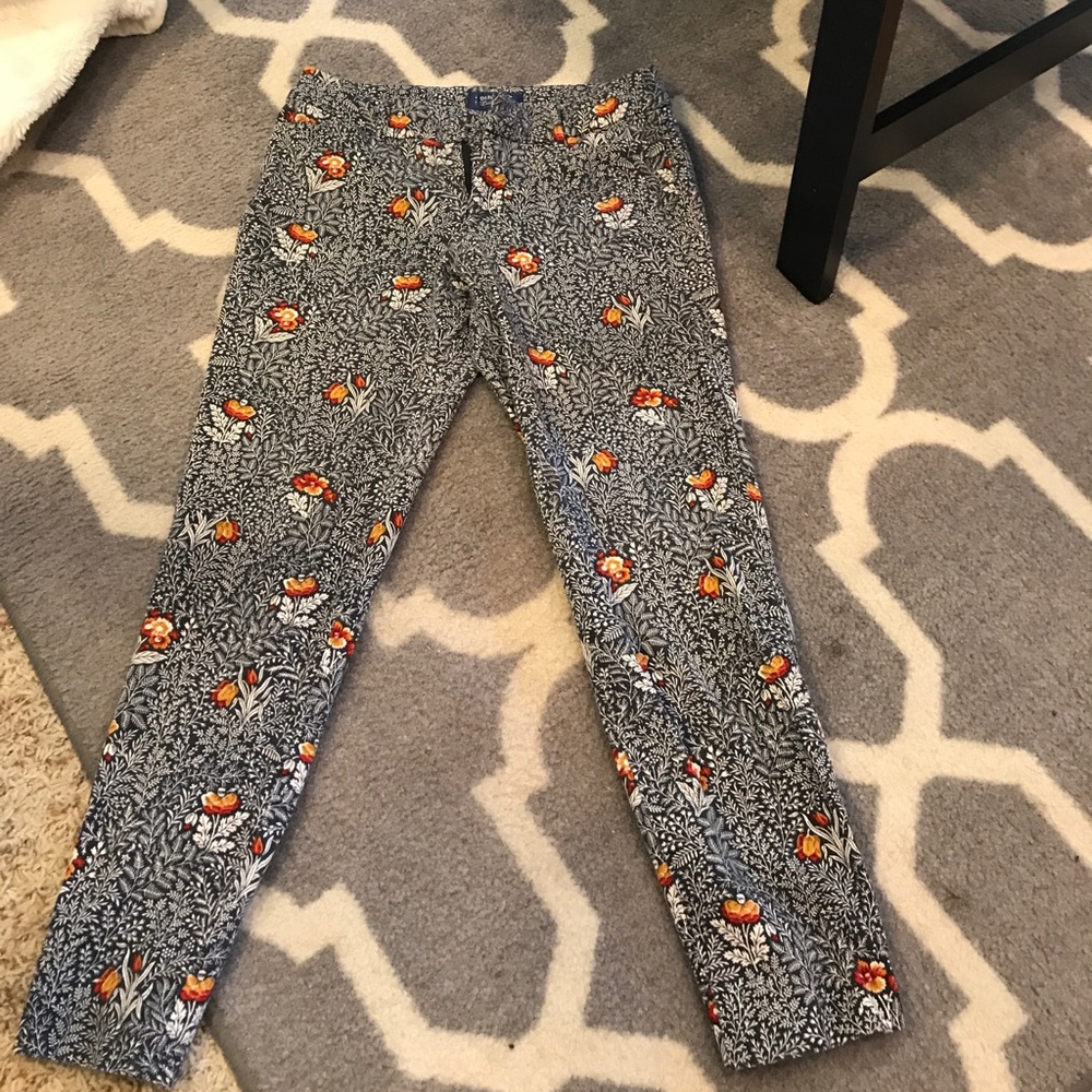 Printed cropped pants