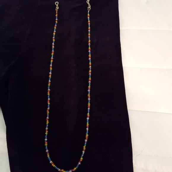 Beaded Glass Chain.🧡 - Picture 1 of 5