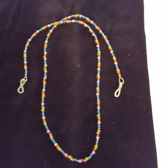 Beaded Glass Chain.🧡 - Picture 4 of 5