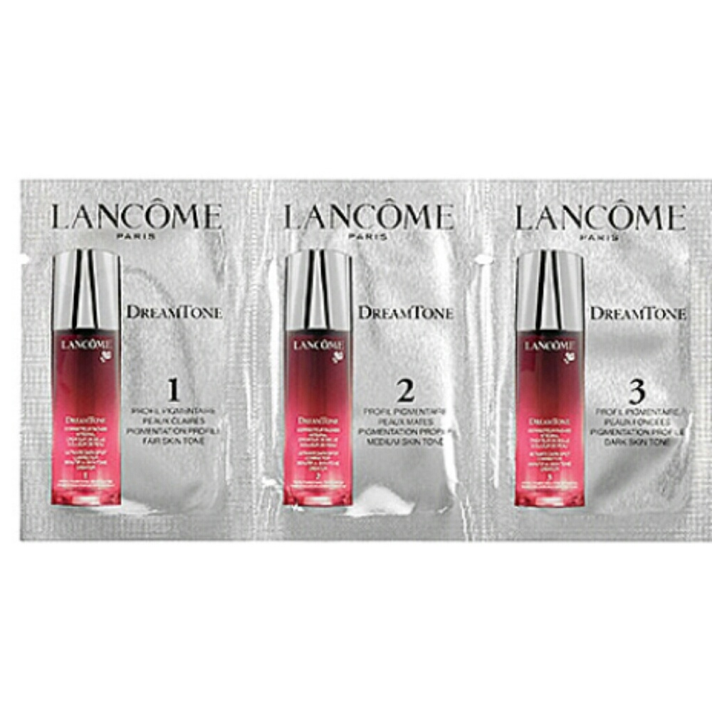 Lancome dream tone samples.