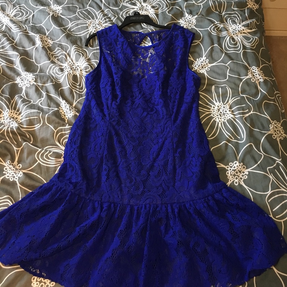 Blue cocktail dress