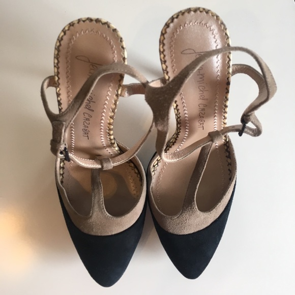 Jean-Michel Cazabat Zelia Suede T-Strap Pump - Picture 5 of 5