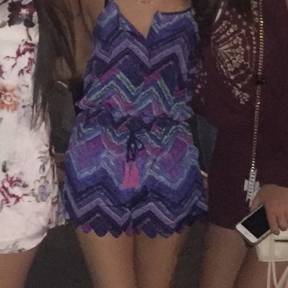 Multi colored romper