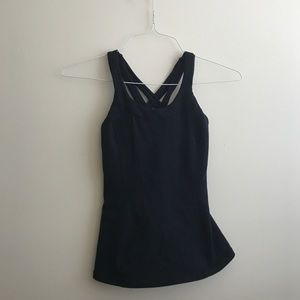 LULU LEMON ATHLETICA  Black yoga tank top