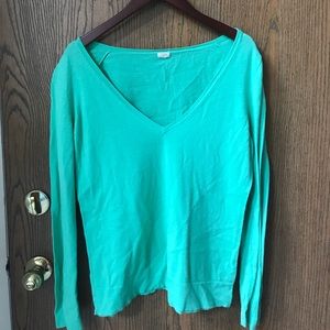 Green sweater from j crew