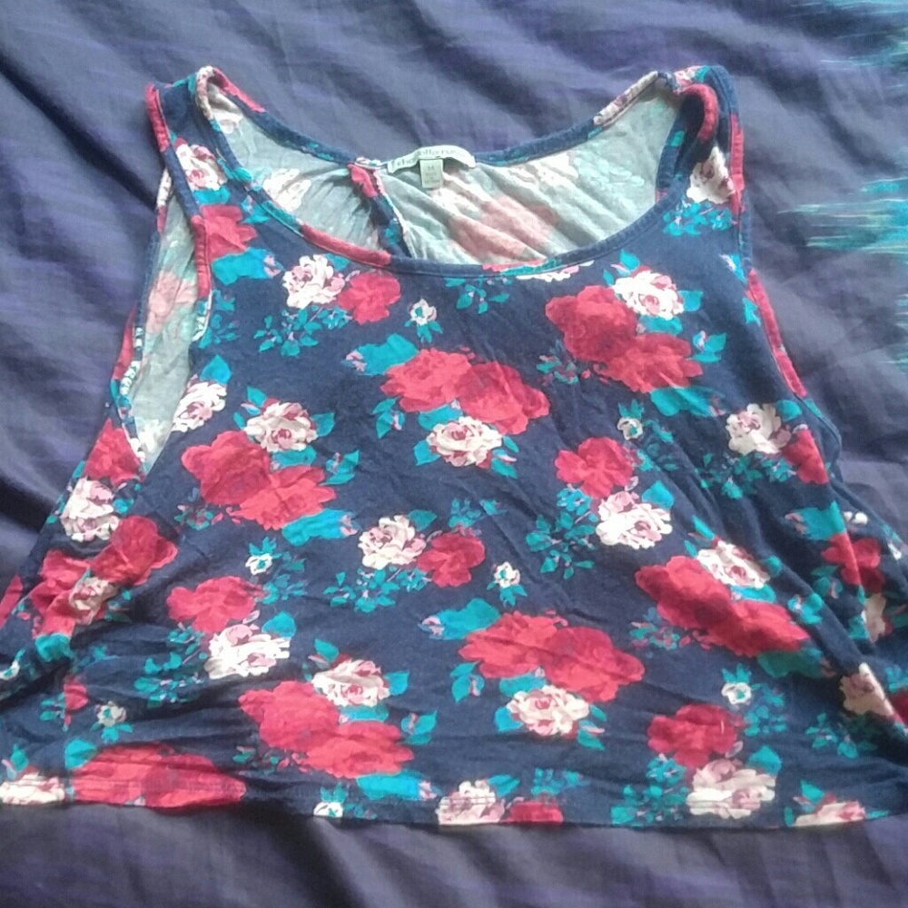 Charlotte Russe Floral Crop Top