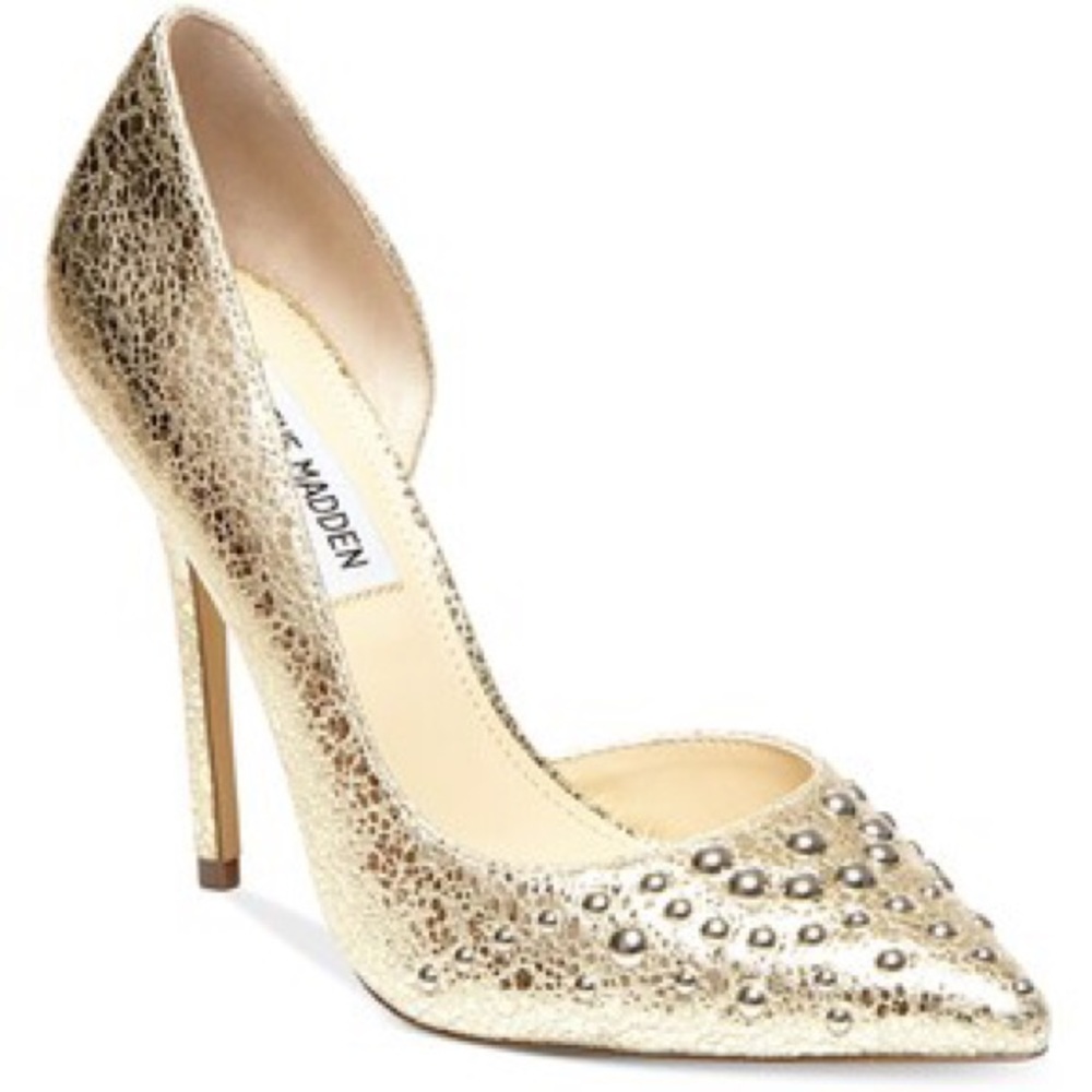 Steve Madden's Gold Metallic Ataturk D'Orsay Pumps