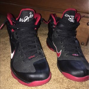 Nike lebron 9 bred red black VNDS rare steal 11 6