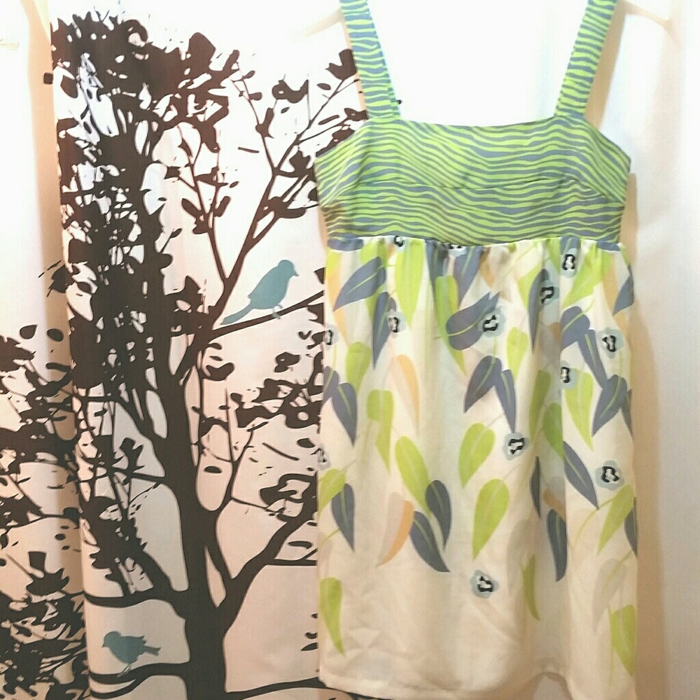 BCBGMaxAzria Leaf Print Mini Dress