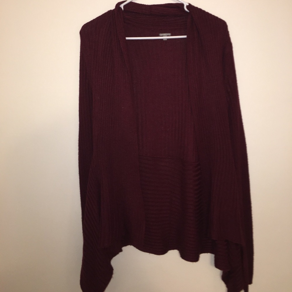 Charlotte Russe Red Flowy Cardigan