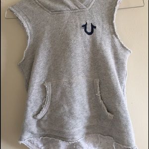 True religion hoodie sleeveless for boys