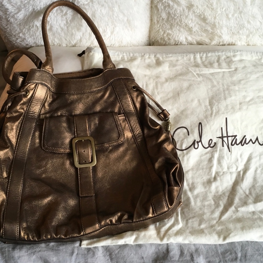 Cole Haan Bronze/Gold Tote bag