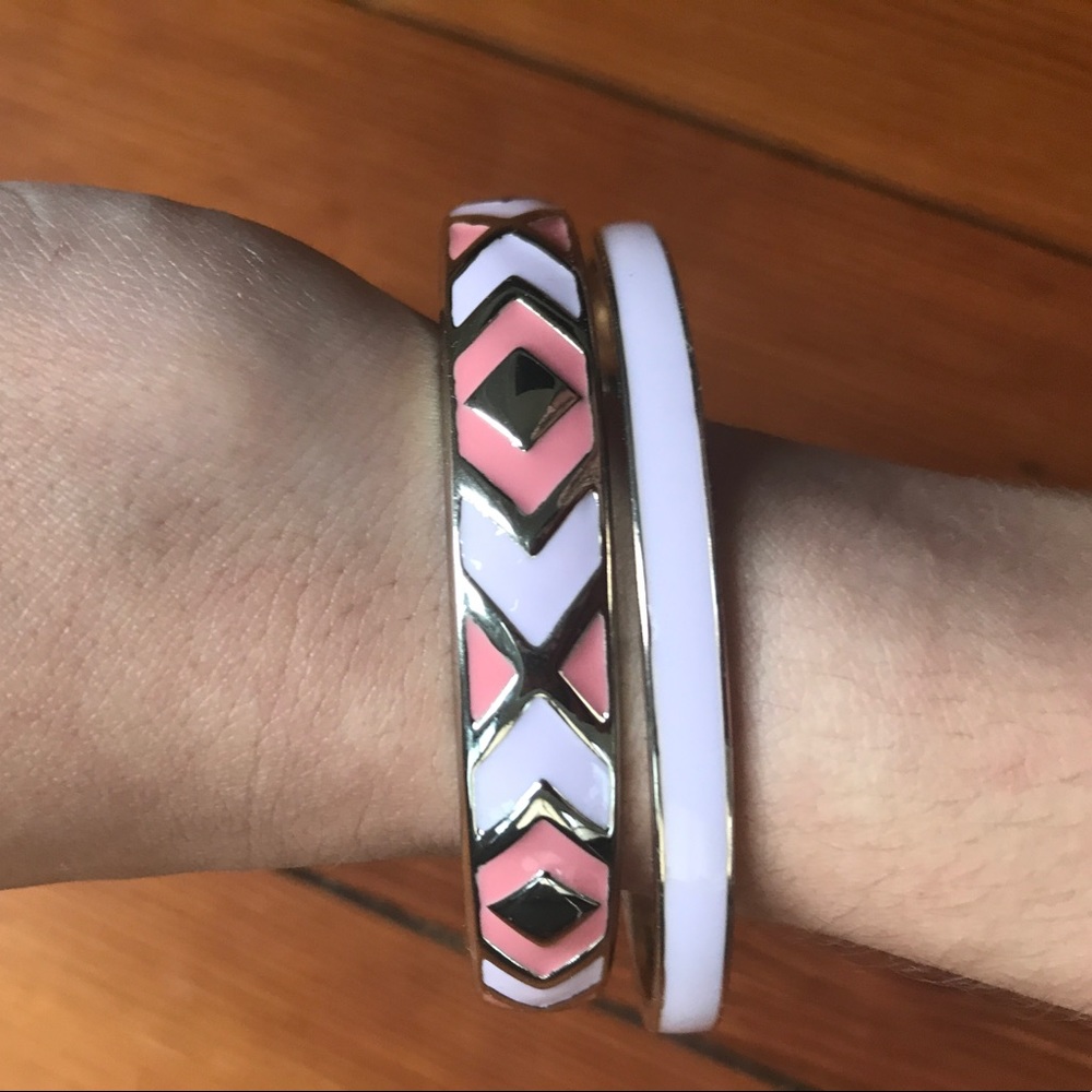 Set of Pink Bangle Bracelets