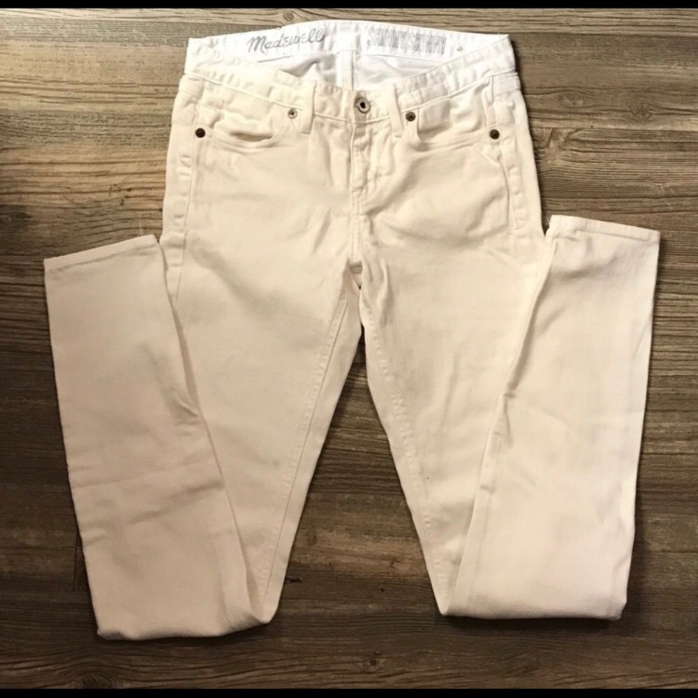Madewell skinny white jeans sz 25