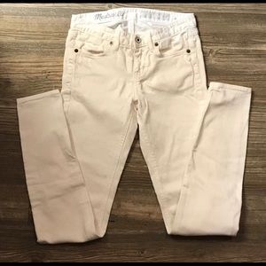 Madewell skinny white jeans sz 25