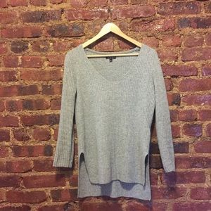 Topshop V Neck High Low Sweater