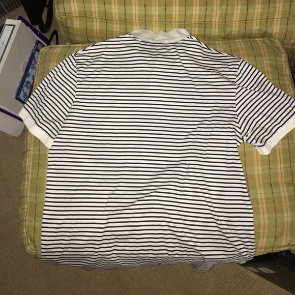 Large Navy/White short sleeve Polo - Picture 2 of 4