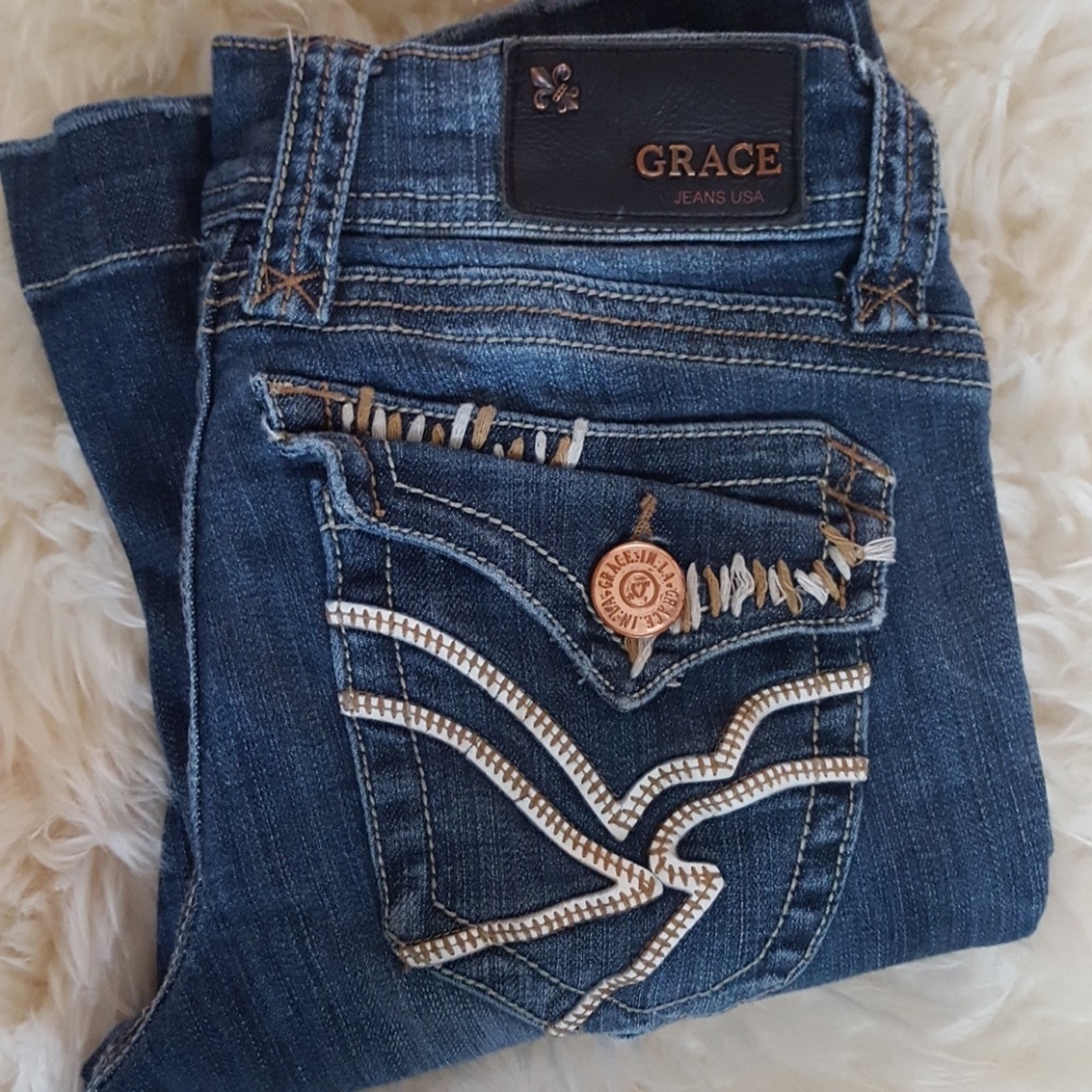Embellished jeans