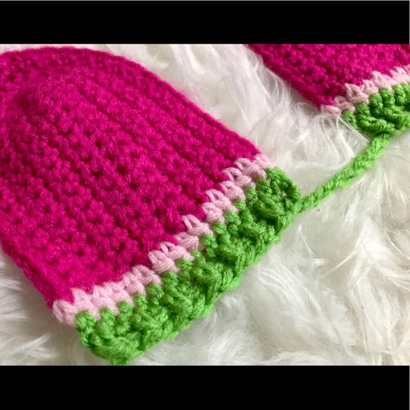 Crochet Watermelon Bikini Top - Picture 2 of 3