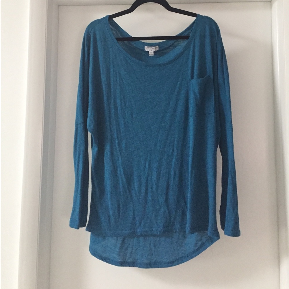 BLUE POCKET TEE