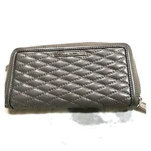 Rebecca Minkoff Gray Quilted Wallet Zip