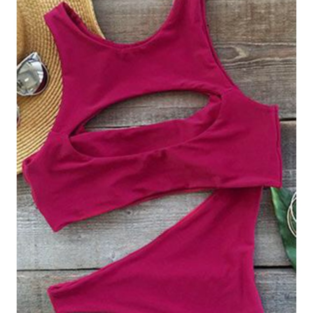 Cupshe Raspberry Hot As Hell Bikini