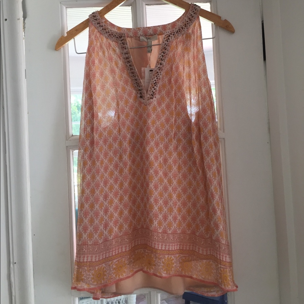 Joie 'Feistner' Floral-Print Sleeveless Top