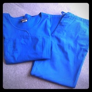Royal Blue Cherokee Scrub Set