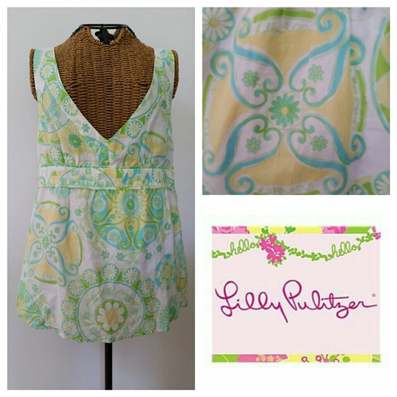 Lilly Pulitzer Tops - LILLY PULITZER Jesse tank top blouse 8 NEW