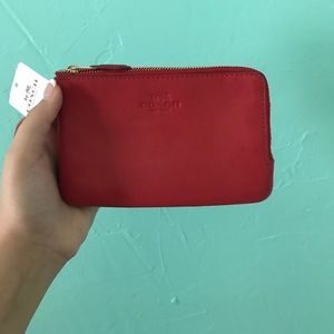 Red Coach Wristlet