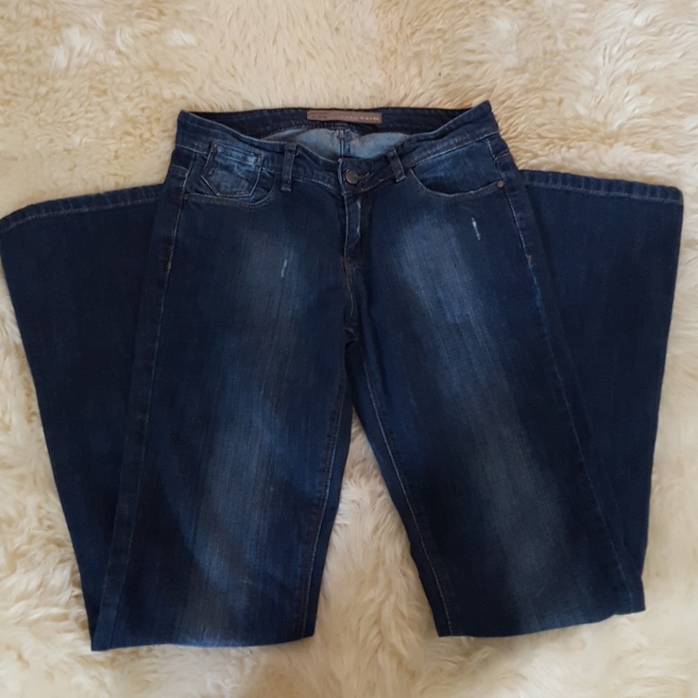 Zara deep blue jeans