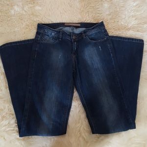 Zara deep blue jeans
